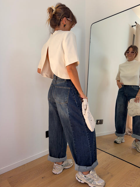 Jeans ballon 2 bleu