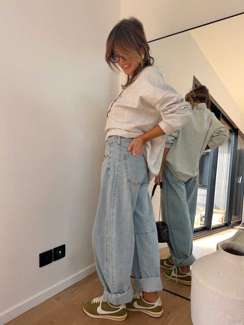Jeans baggy Paoly - azul claro