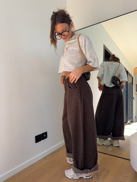 Pantalon ballon léopard