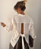 Chemise à noeud - blanche