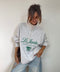 Sweat à zip col montant - gris chiné