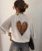 T-shirt coeur - gris