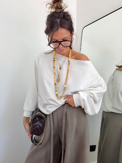 Sweat sans couture - blanc