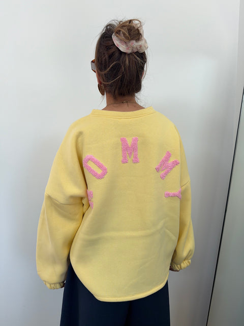 Pull MOMMY - jaune