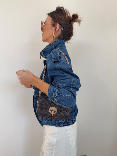 Veste en jeans à détails