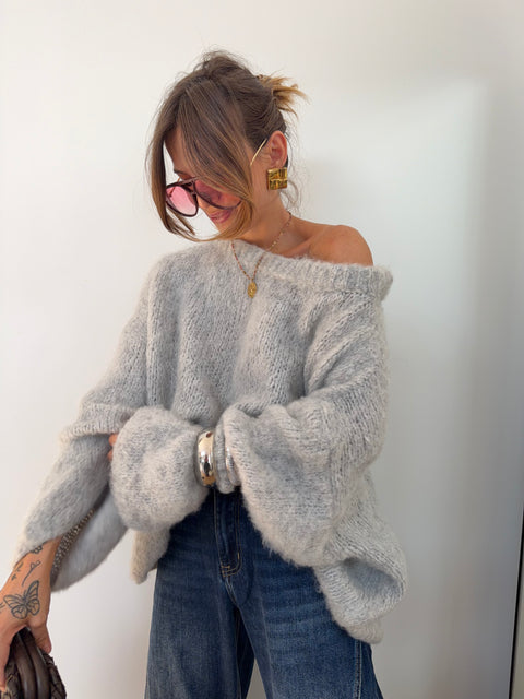 Pull Marlon - gris clair