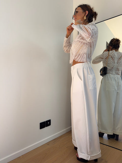 Pantalon Jacks - blanc