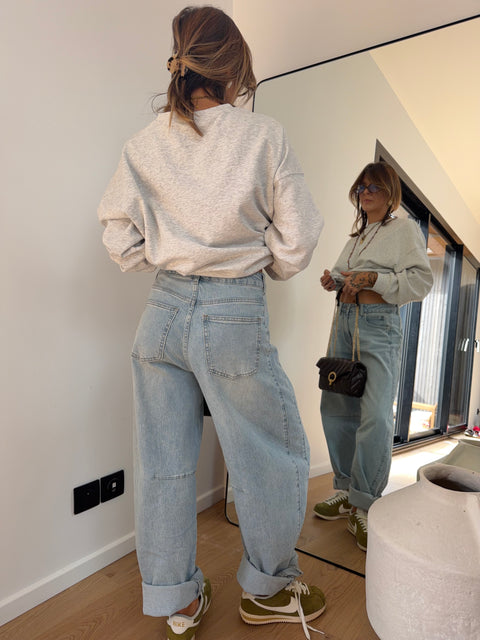 Jeans baggy Paoly - azul claro