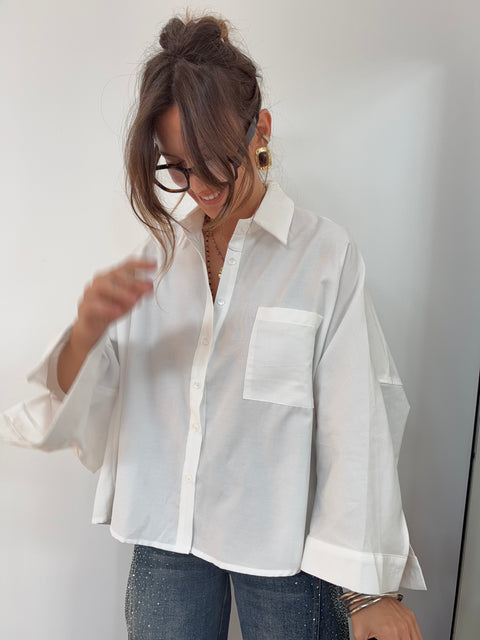 Chemise blanche coupe oversize - Stella