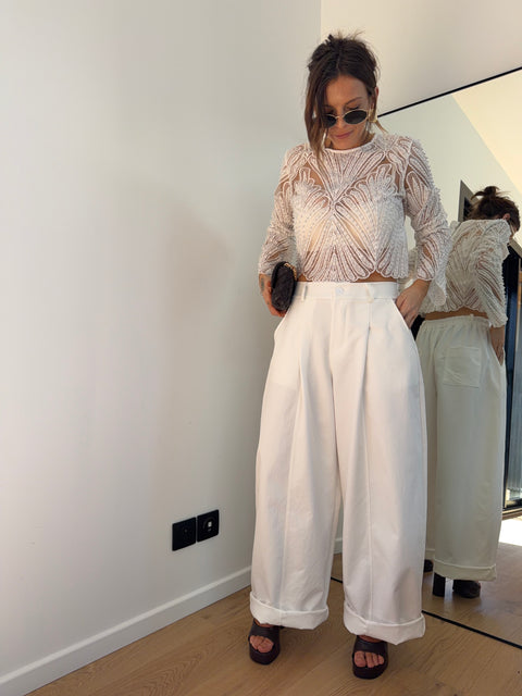 Pantalon Jacks - blanc