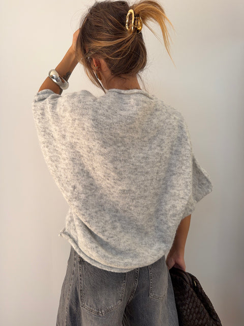 Pull Paris - gris chiné