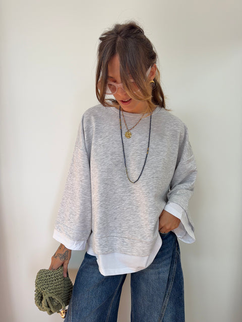 Double t-shirt - gris