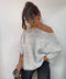 Pull manches 3/4 - gris
