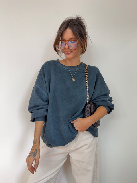 Sweat - bleu petrole