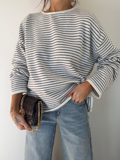 Pull douceur marin