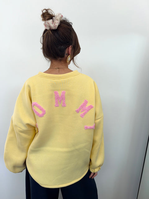 Pull MOMMY - jaune