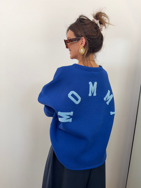 Pull MOMMY - bleu roi