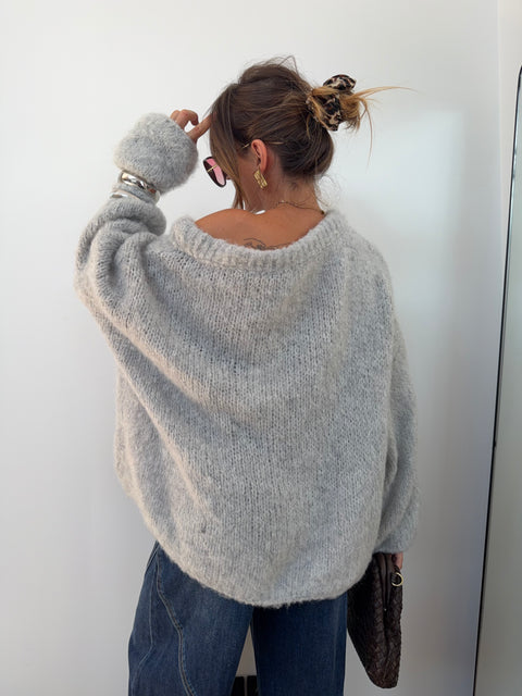 Pull Marlon - gris clair