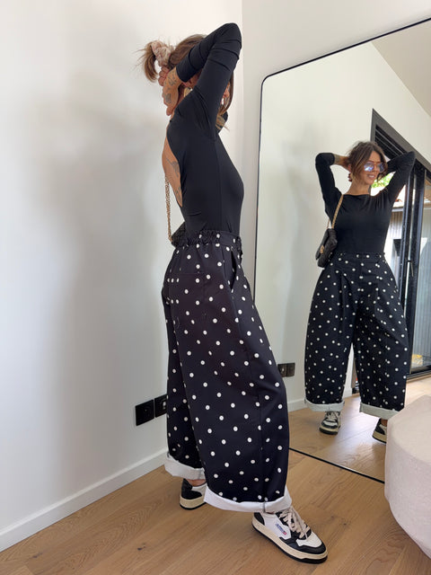Pantalon Jacks à pois - noir