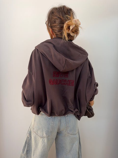 Veste RIVE GAUCHE - choco & bordeaux
