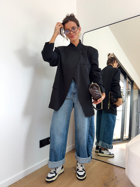 Blazer à boutons - noir