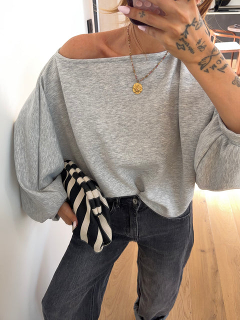 T-shirt bouffant gris