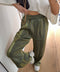 Pantalon satiné - kaki