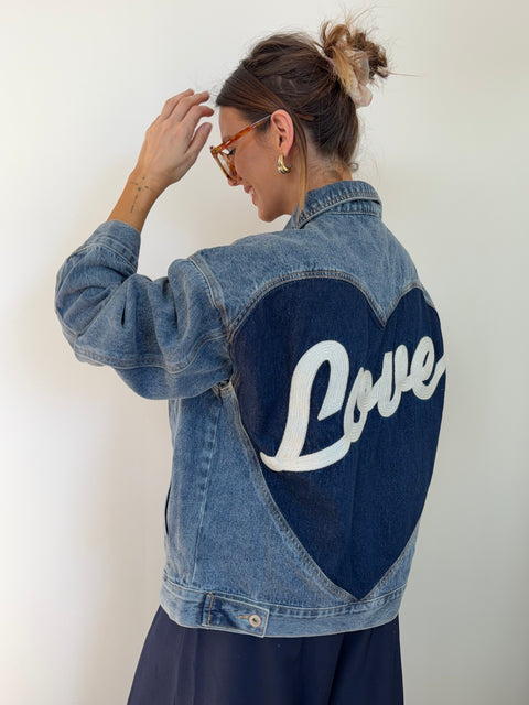 Veste en jeans - love