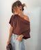 T-shirt Calvi - chocolat