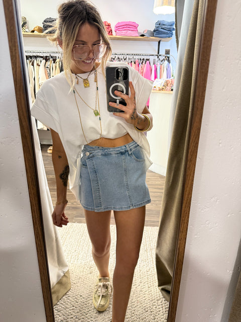 Jupe short - Demin