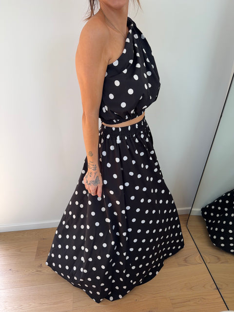 Ensemble à pois - noir
