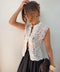 Top en dentelle - blanc