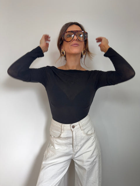 Soutien gorge dos nu - noir