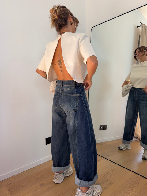 Jeans ballon 2 bleu