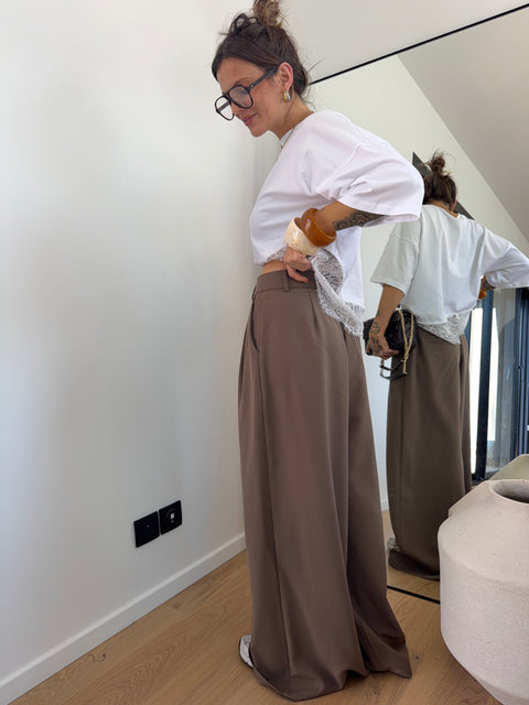 Pantalon droit Joe - taupe