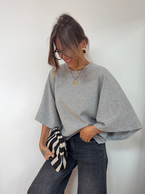 Sweat léger parfait  - gris