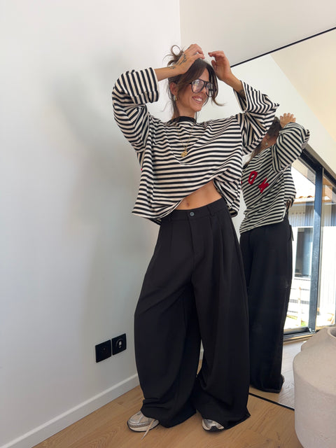 Pantalon droit Joe - noir