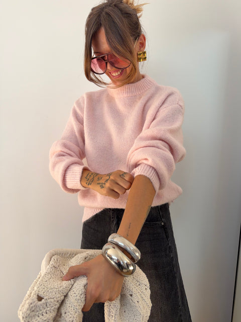 Pull parfait - rose poudré