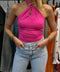 Body à détails - fuchsia
