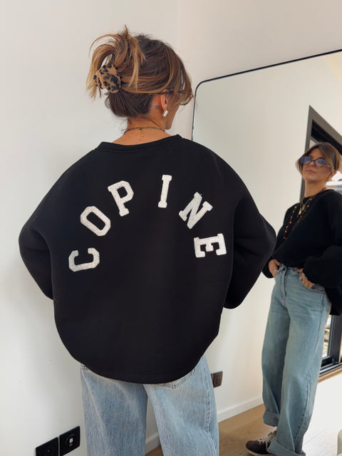 Sweat oversize noir  - copine