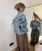Veste à franges - jeans (pre commande)