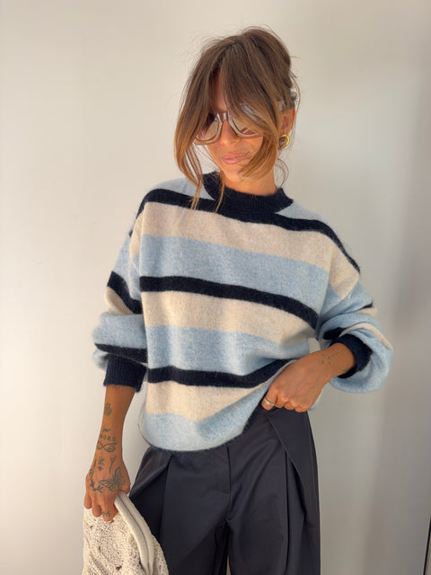Pull Palma - rayé bleu