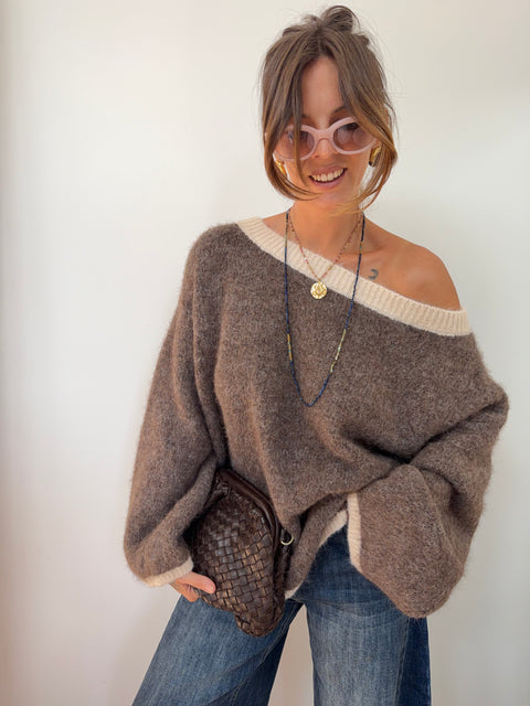 Pull Bali - moka et beige
