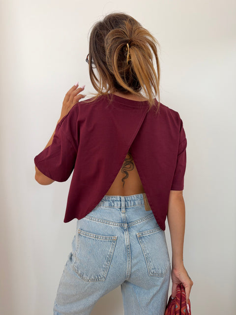 T-shirt Mia Lover's - bordeaux