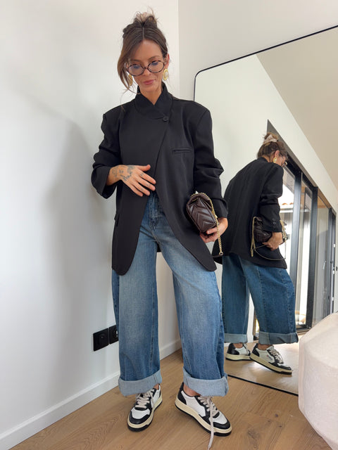 Blazer à boutons - noir