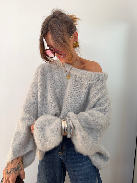 Pull Marlon - gris clair