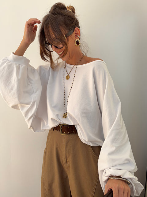 Haut bouffant Giu - blanc