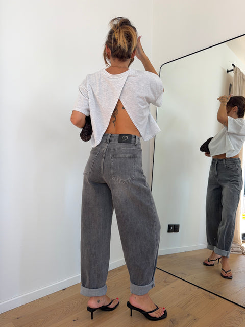 Jeans ballon Romy - gris