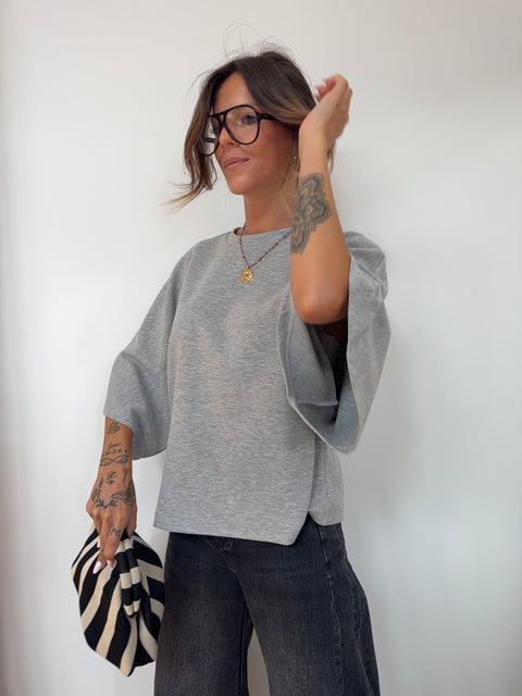 Sweat léger parfait  - gris
