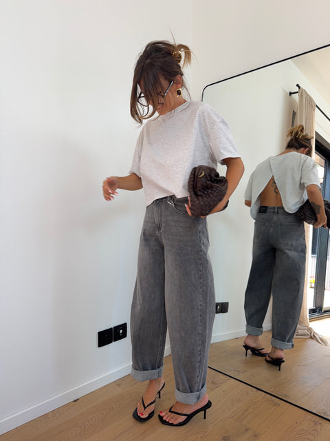 Jeans ballon Romy - gris